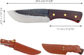 Mastiff GearsĀ® Rhino Horn Handcrafted Full Tang Fixed Blade Knife